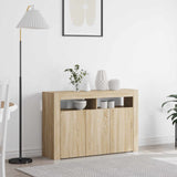 vidaXL Dressoir Wit 116 x 30 x 75 cm Bewerkt hout