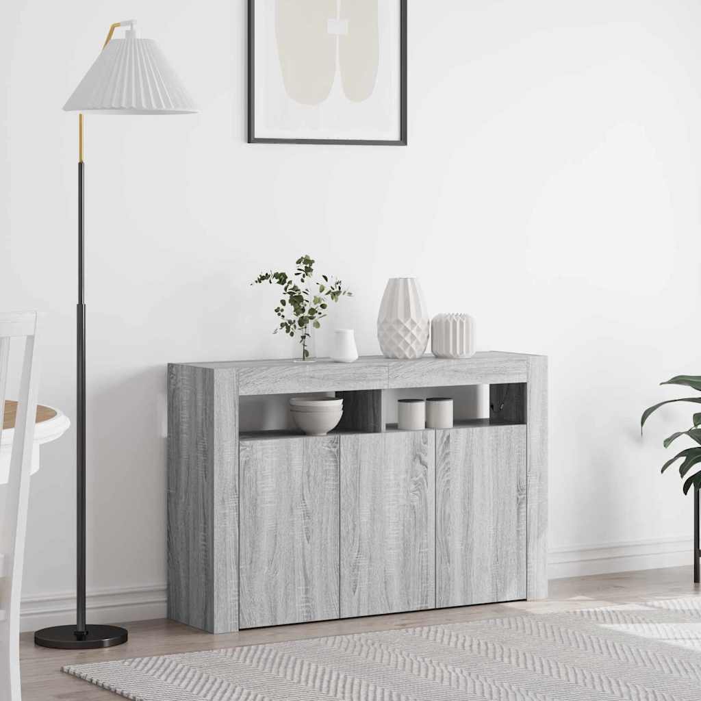 vidaXL Dressoir Wit 116 x 30 x 75 cm Bewerkt hout