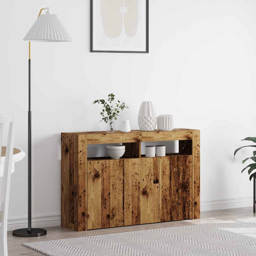 vidaXL Dressoir Wit 116 x 30 x 75 cm Bewerkt hout