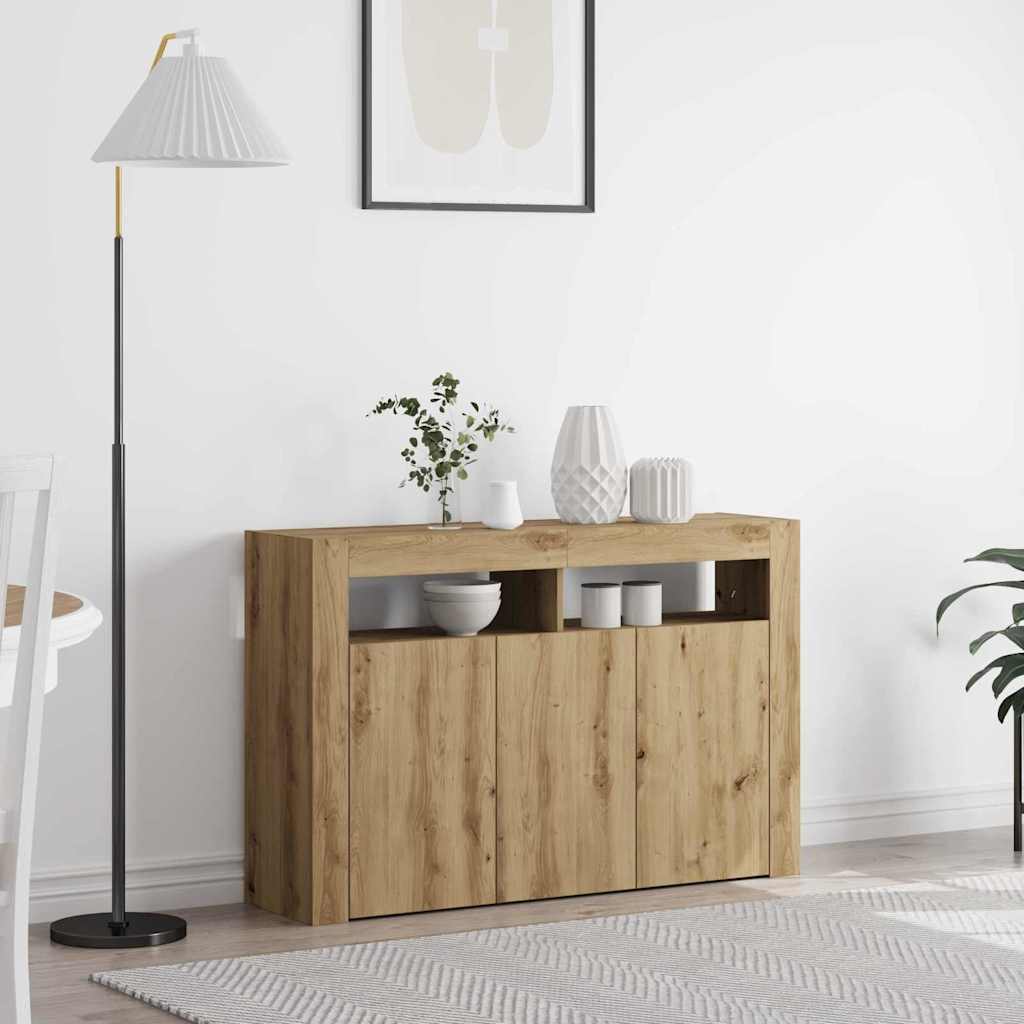 vidaXL Dressoir Wit 116 x 30 x 75 cm Bewerkt hout
