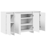 vidaXL Dressoir Wit 135 x 41 x 75 cm Bewerkt hout