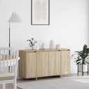 vidaXL Dressoir Wit 135 x 41 x 75 cm Bewerkt hout