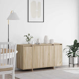 vidaXL Dressoir Wit 135 x 41 x 75 cm Bewerkt hout