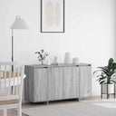 vidaXL Dressoir Wit 135 x 41 x 75 cm Bewerkt hout