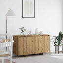 vidaXL Dressoir Wit 135 x 41 x 75 cm Bewerkt hout
