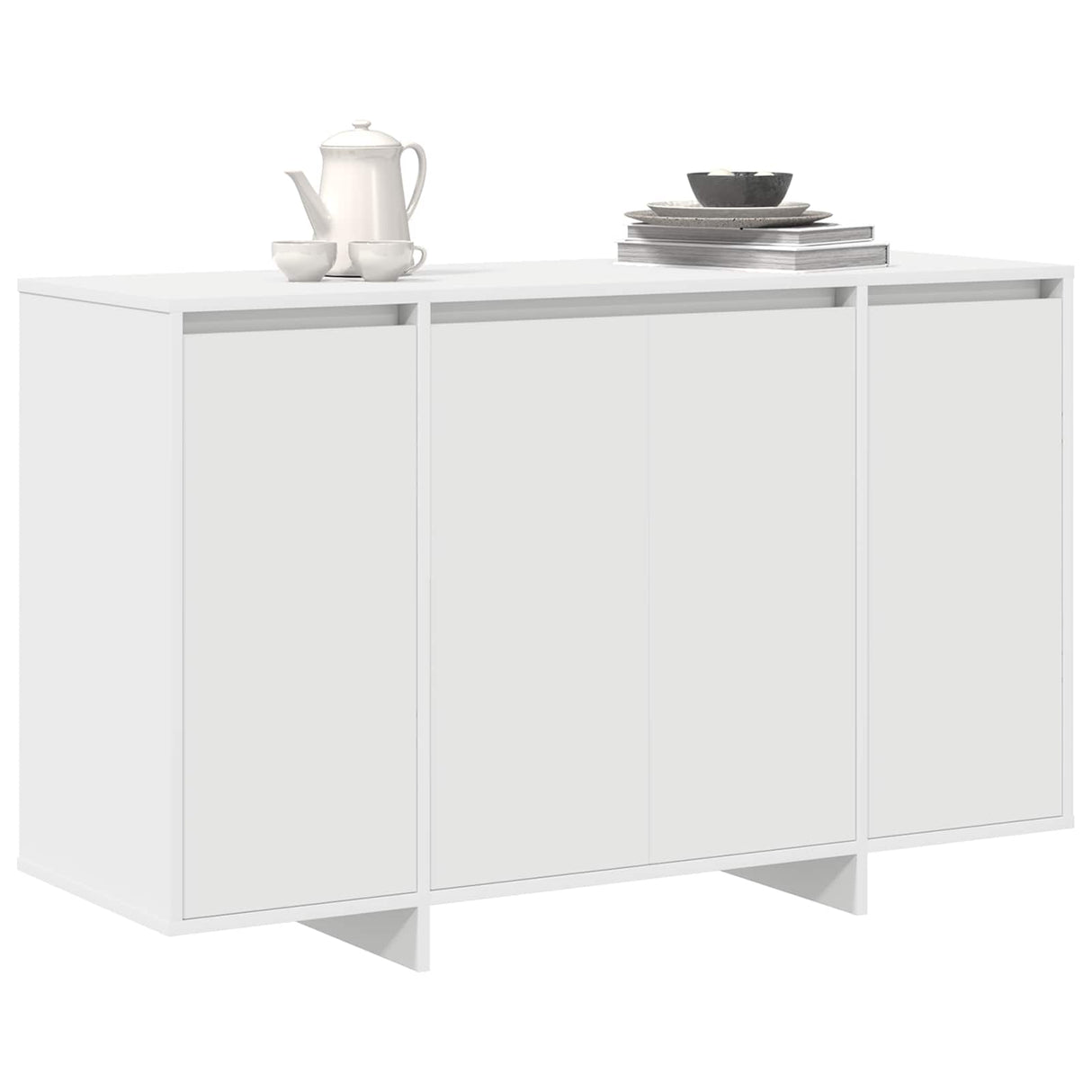 vidaXL Dressoir Wit 120 x 41 x 75 cm Bewerkt hout