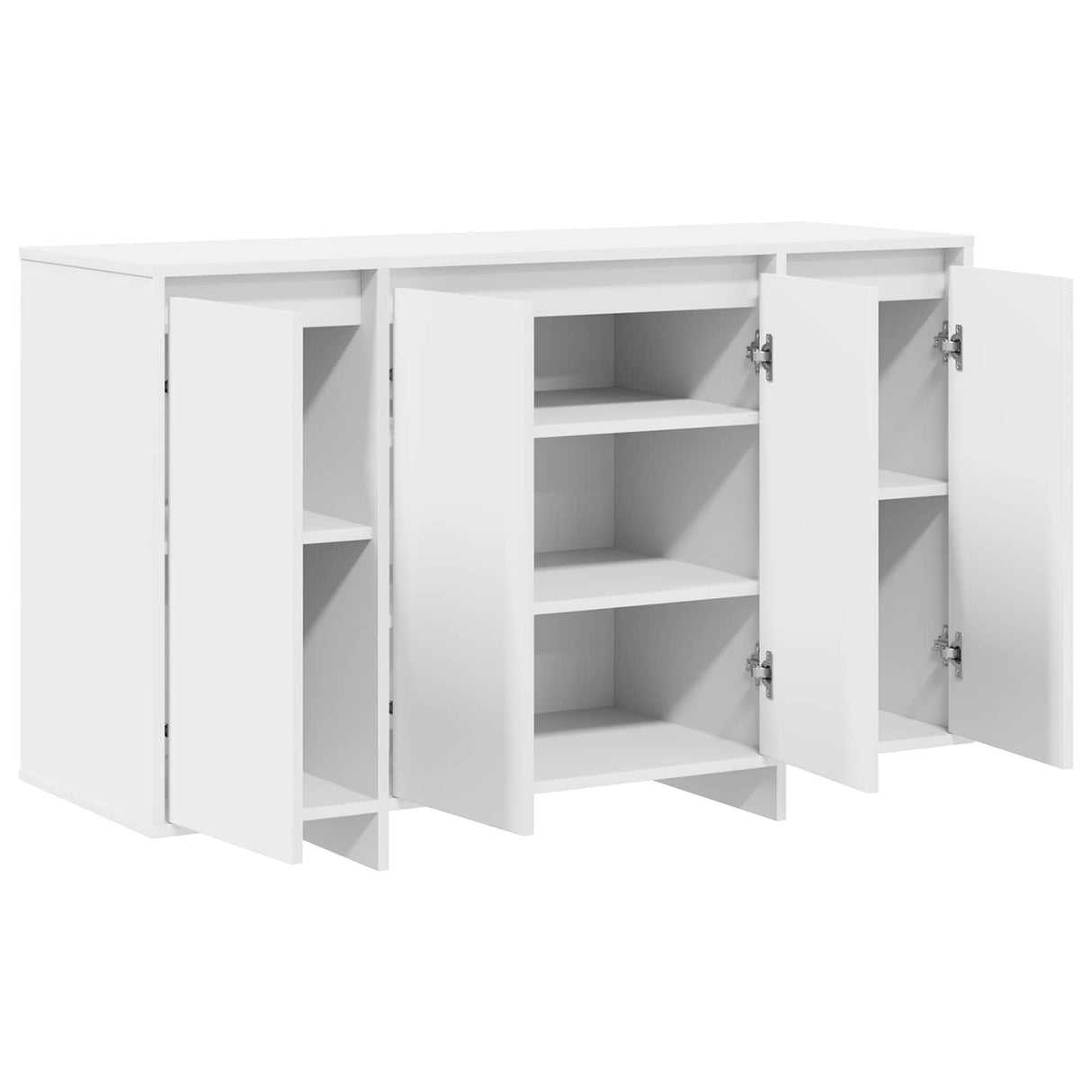 vidaXL Dressoir Wit 120 x 41 x 75 cm Bewerkt hout