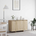 vidaXL Dressoir Wit 120 x 41 x 75 cm Bewerkt hout