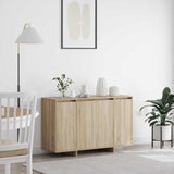 vidaXL Dressoir Wit 120 x 41 x 75 cm Bewerkt hout