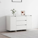 vidaXL Dressoir met lade Wit 120 x 41 x 75 cm Bewerkt hout