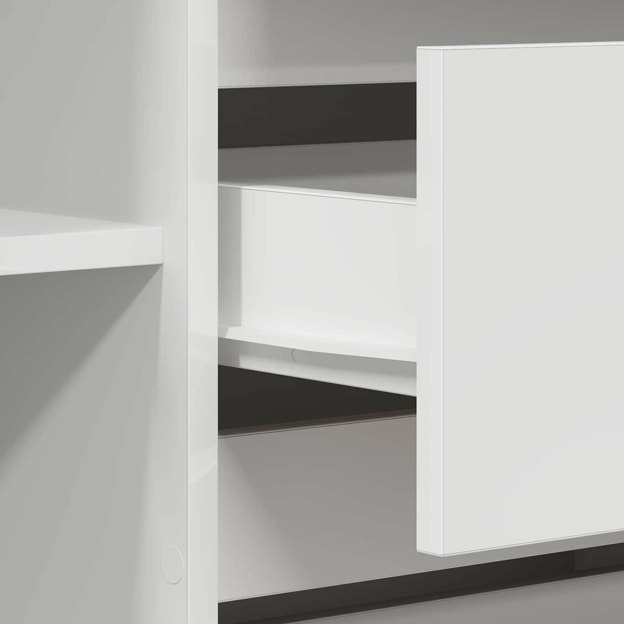 vidaXL Dressoir met lade Wit 120 x 41 x 75 cm Bewerkt hout