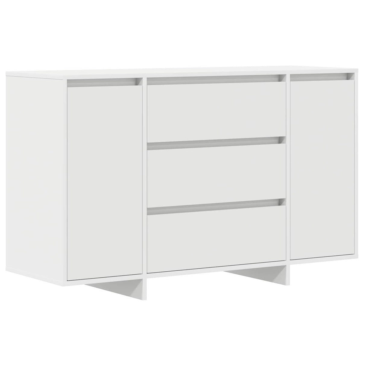 vidaXL Dressoir met lade Wit 120 x 41 x 75 cm Bewerkt hout