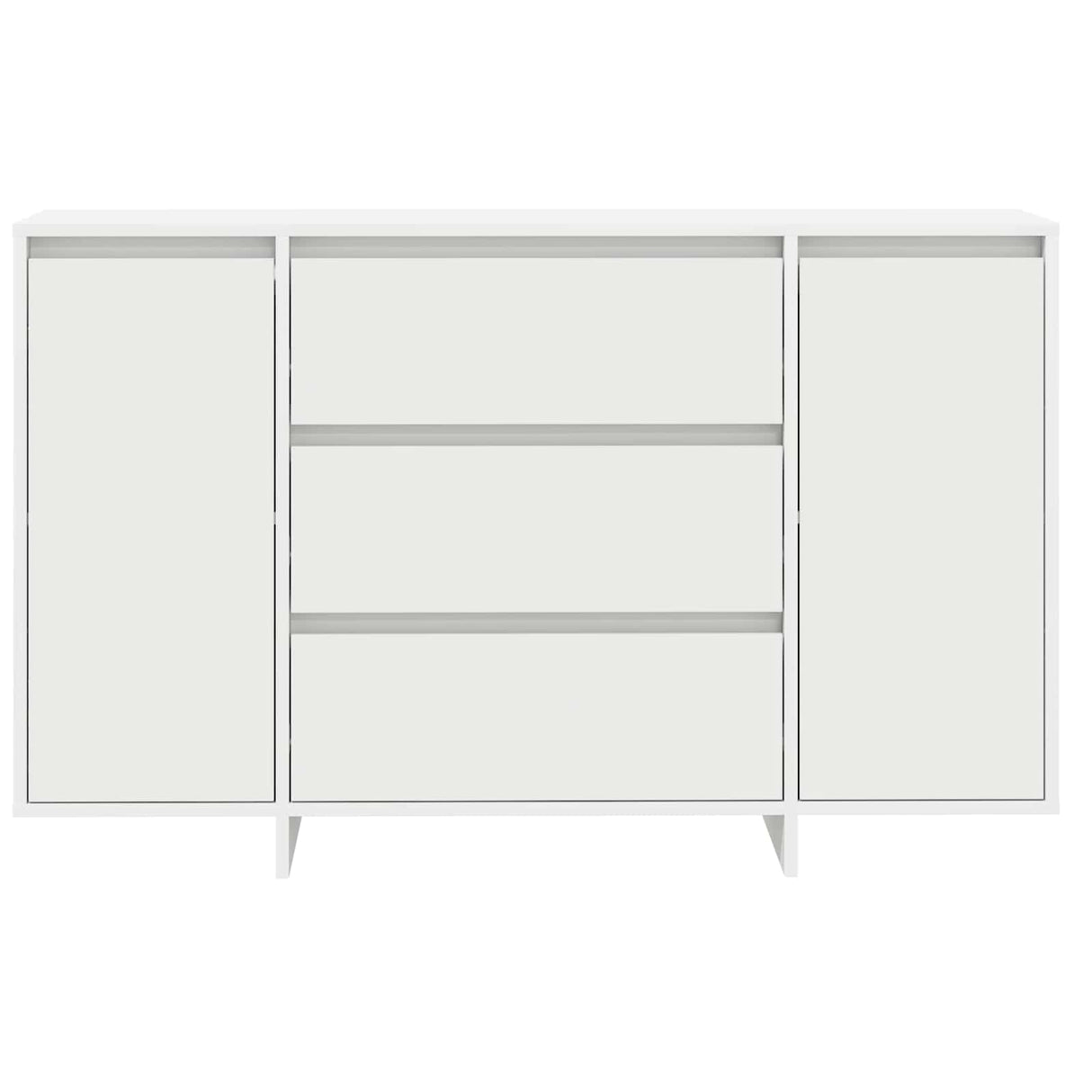 vidaXL Dressoir met lade Wit 120 x 41 x 75 cm Bewerkt hout