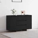 vidaXL Dressoir met lade Wit 120 x 41 x 75 cm Bewerkt hout