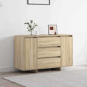 vidaXL Dressoir met lade Wit 120 x 41 x 75 cm Bewerkt hout