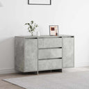 vidaXL Dressoir met lade Wit 120 x 41 x 75 cm Bewerkt hout