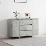 vidaXL Dressoir met lade Wit 120 x 41 x 75 cm Bewerkt hout