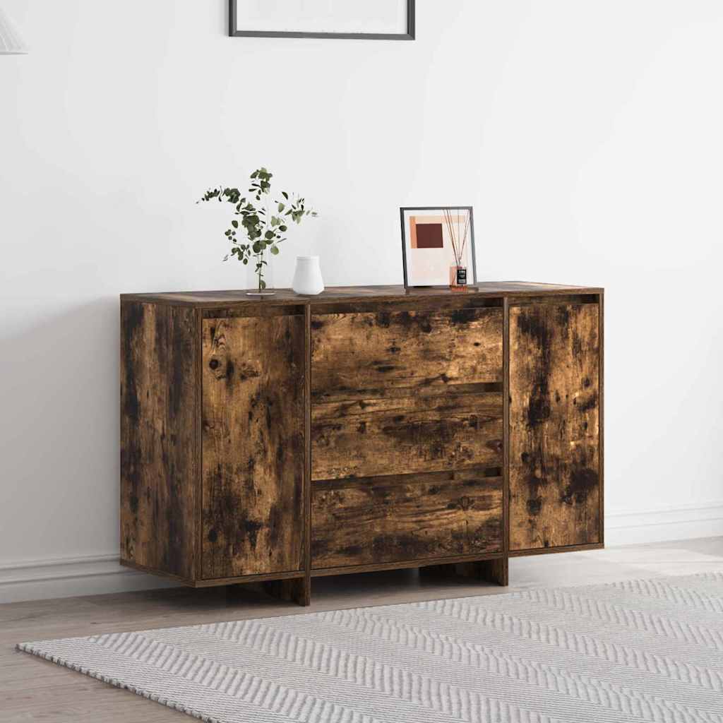 vidaXL Dressoir met lade Wit 120 x 41 x 75 cm Bewerkt hout