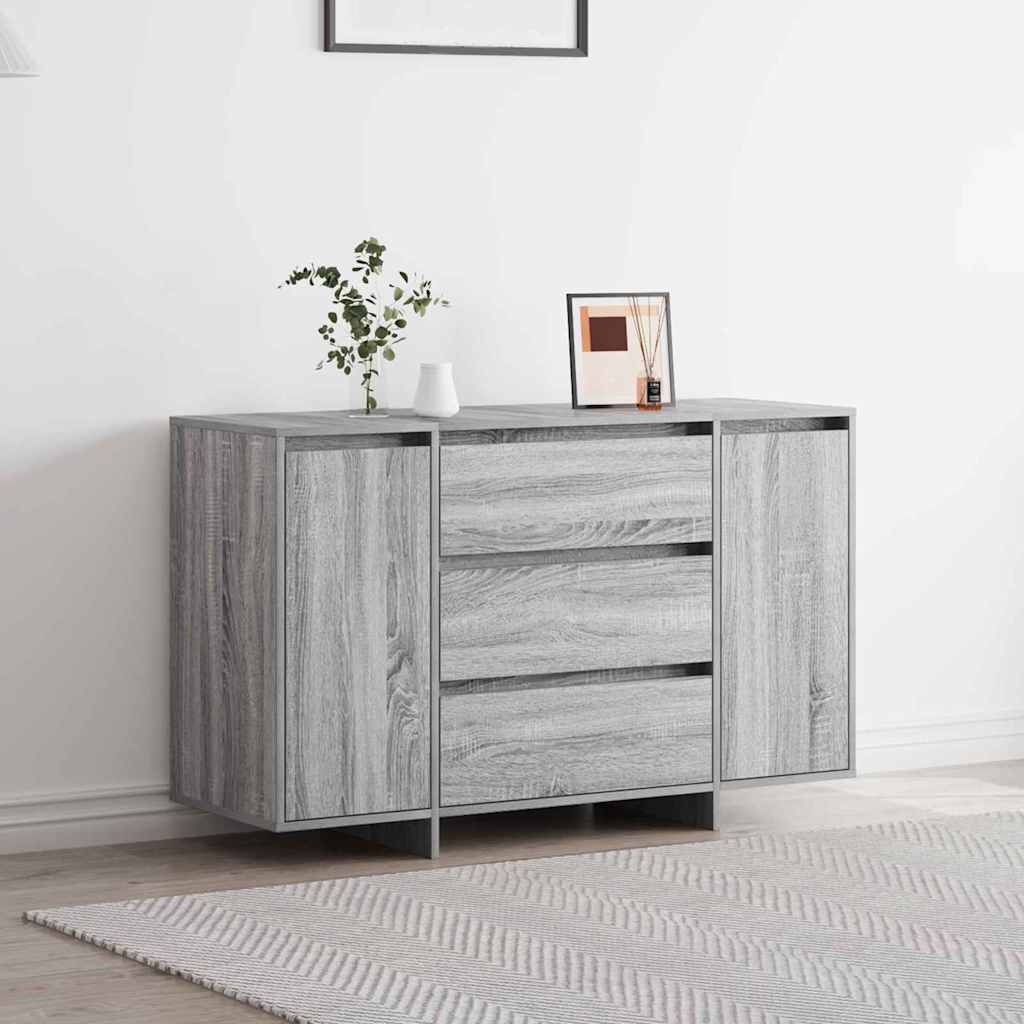 vidaXL Dressoir met lade Wit 120 x 41 x 75 cm Bewerkt hout