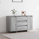 vidaXL Dressoir met lade Wit 120 x 41 x 75 cm Bewerkt hout
