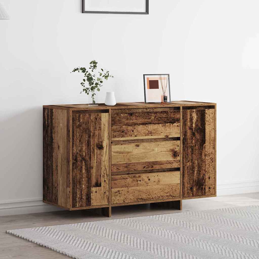 vidaXL Dressoir met lade Wit 120 x 41 x 75 cm Bewerkt hout