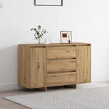 vidaXL Dressoir met lade Wit 120 x 41 x 75 cm Bewerkt hout