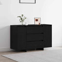 vidaXL Dressoir met lade Wit 120 x 41 x 75 cm Bewerkt hout