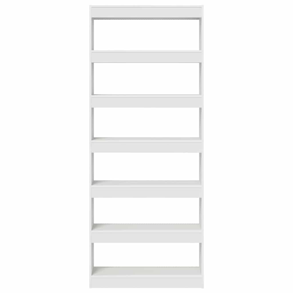 vidaXL Boekenkast met plank Wit 80 x 30 x 198 cm Bewerkt hout