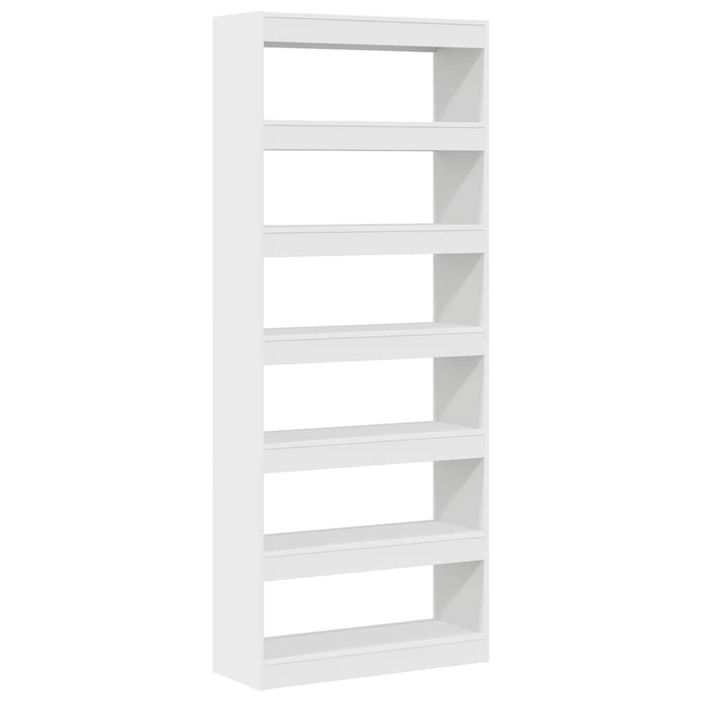 vidaXL Boekenkast met plank Wit 80 x 30 x 198 cm Bewerkt hout