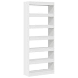 vidaXL Boekenkast met plank Wit 80 x 30 x 198 cm Bewerkt hout