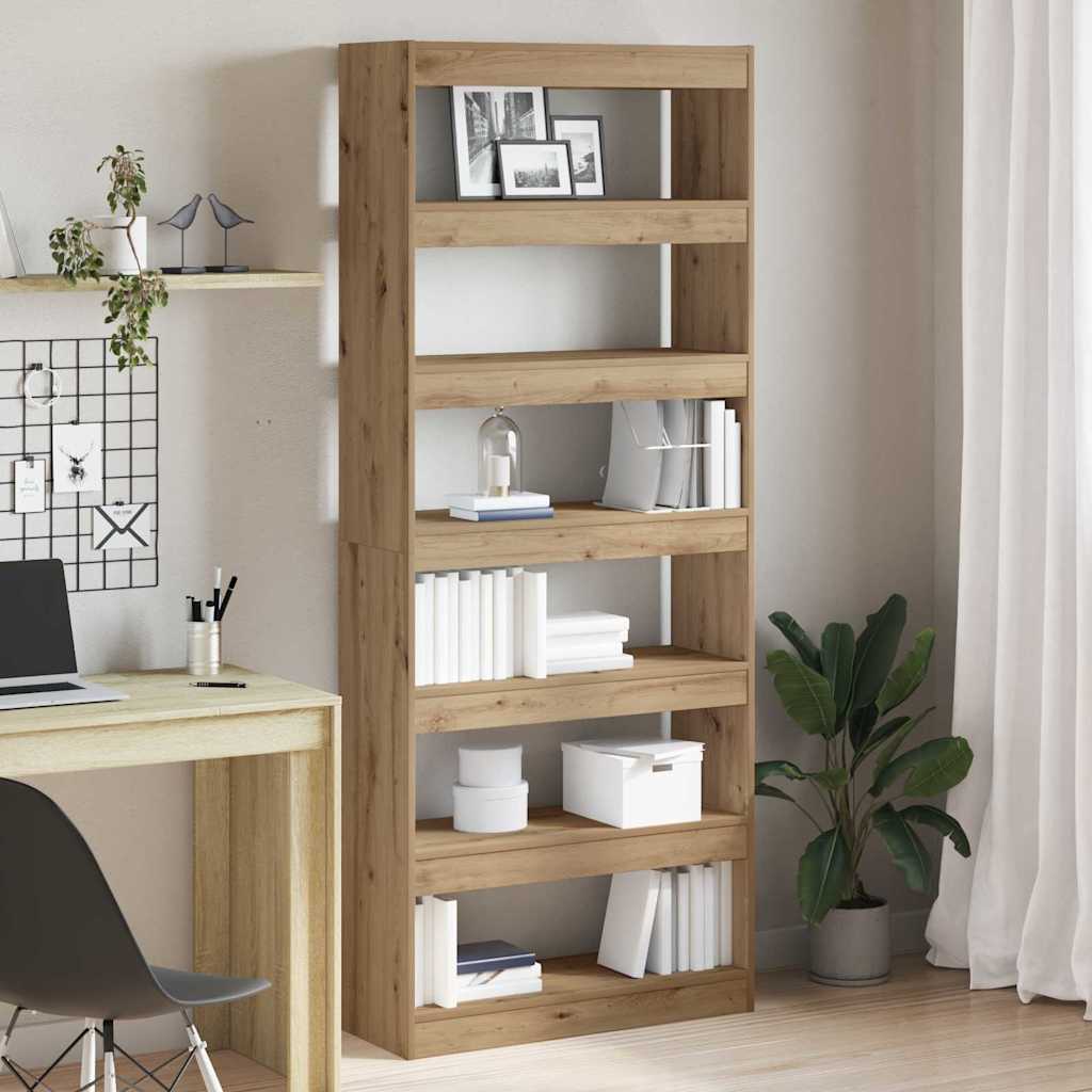 vidaXL Boekenkast met plank Wit 80 x 30 x 198 cm Bewerkt hout
