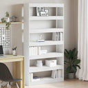 vidaXL Boekenkast Wit 100 x 30 x 198 cm Bewerkt hout