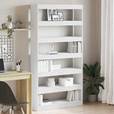 vidaXL Boekenkast Wit 100 x 30 x 198 cm Bewerkt hout