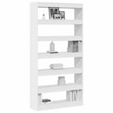 vidaXL Boekenkast Wit 100 x 30 x 198 cm Bewerkt hout