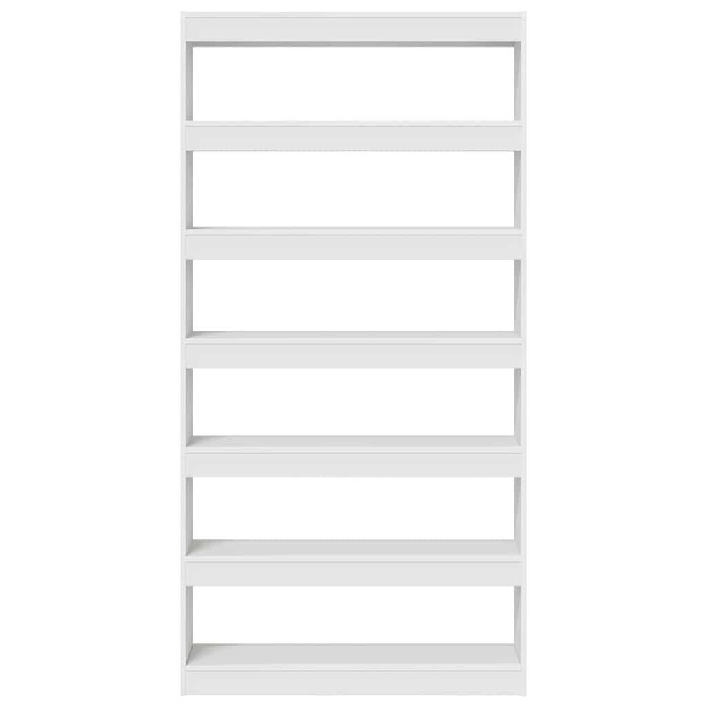 vidaXL Boekenkast Wit 100 x 30 x 198 cm Bewerkt hout