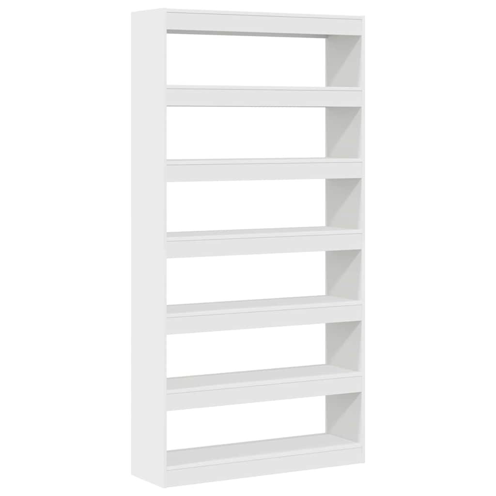vidaXL Boekenkast Wit 100 x 30 x 198 cm Bewerkt hout