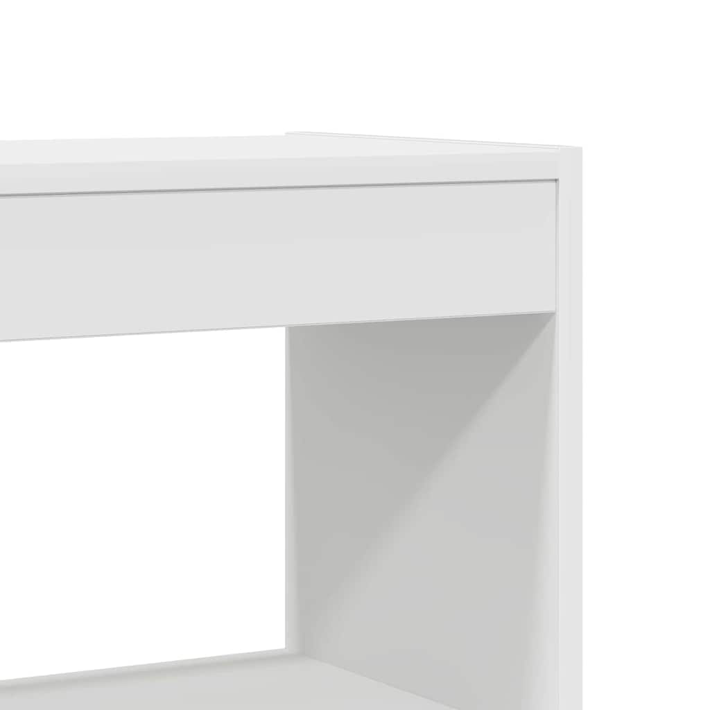 vidaXL Boekenkast Wit 100 x 30 x 198 cm Bewerkt hout