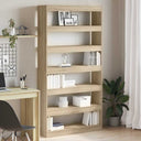 vidaXL Boekenkast Wit 100 x 30 x 198 cm Bewerkt hout