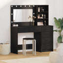 vidaXL Dressing Table with Drawer with Shelf White 78.5 x 41 x 135 cm Engineered Wood