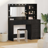 vidaXL Dressing Table with Drawer with Shelf White 78.5 x 41 x 135 cm Engineered Wood