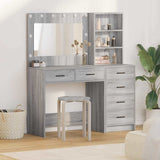 vidaXL Dressing Table with Drawer with Shelf White 78.5 x 41 x 135 cm Engineered Wood
