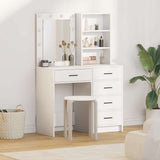 vidaXL Kaptafel met lade 2 pcs Wit 50 x 41 x 135 cm Bewerkt hout