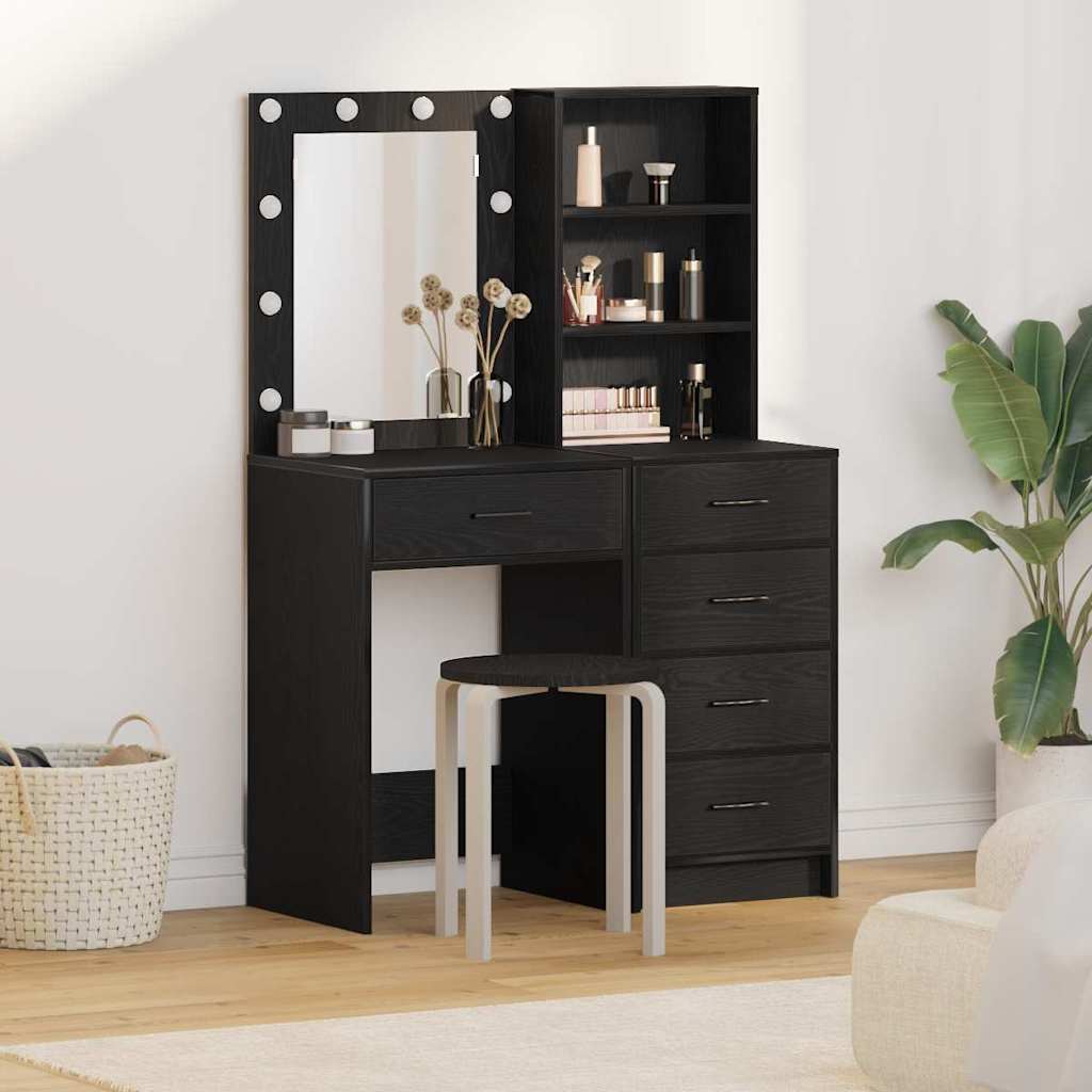 vidaXL Kaptafel met lade 2 pcs Wit 50 x 41 x 135 cm Bewerkt hout