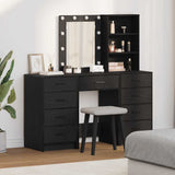 vidaXL Kaptafel met lade 3 pcs Wit 40 x 41 x 135 cm Bewerkt hout