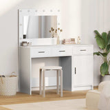 vidaXL Kaptafel met lade 2 pcs Wit 40 x 41 x 75 cm Bewerkt hout