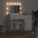 vidaXL Kaptafel met lade 2 pcs Wit 40 x 41 x 75 cm Bewerkt hout