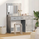 vidaXL Kaptafel met lade 2 pcs Wit 40 x 41 x 75 cm Bewerkt hout