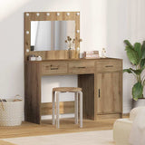 vidaXL Kaptafel met lade 2 pcs Wit 40 x 41 x 75 cm Bewerkt hout