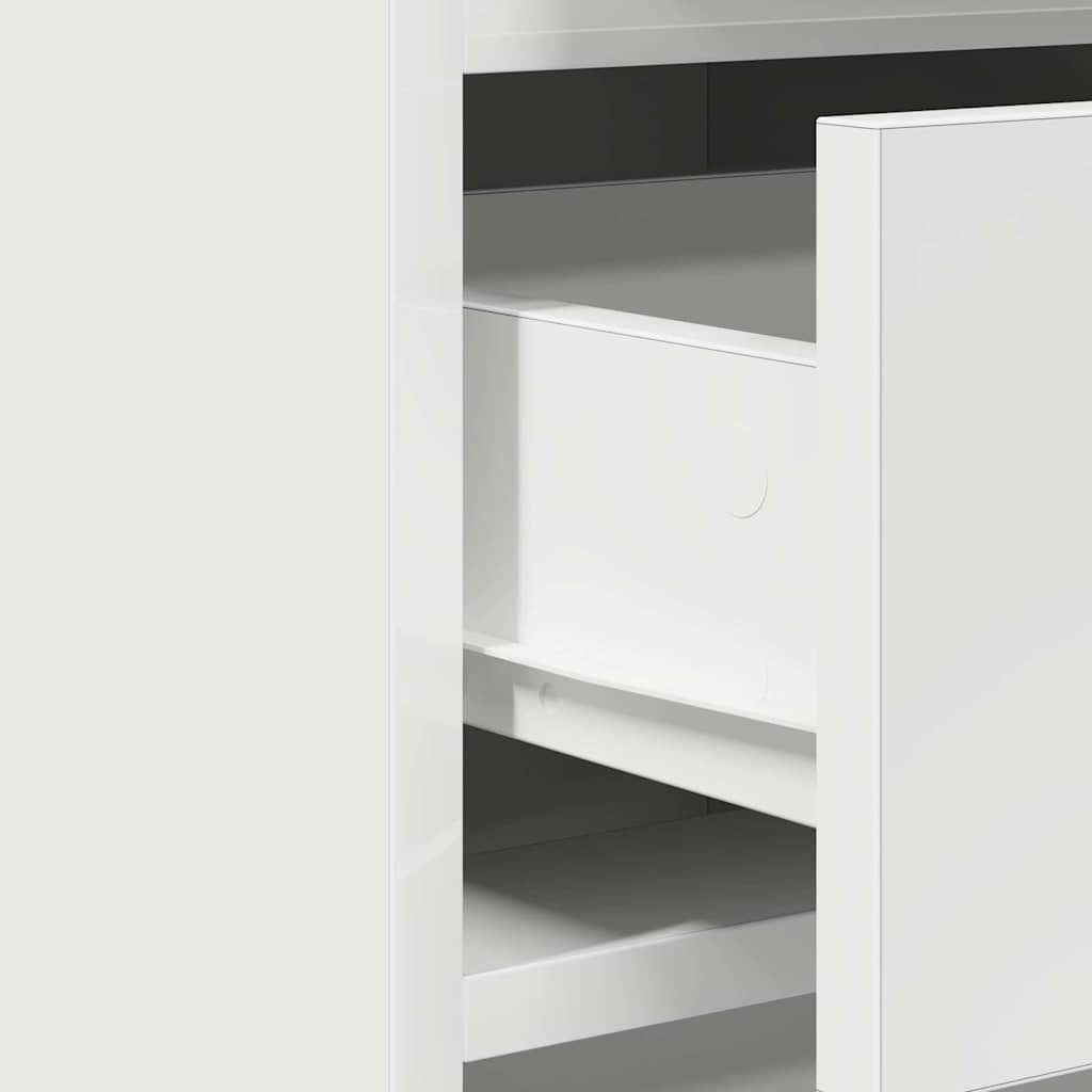 vidaXL Kaptafel met lade 2 pcs Wit 50 x 41 x 135 cm Bewerkt hout