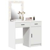 vidaXL Kaptafel met lade 2 pcs Wit 50 x 41 x 135 cm Bewerkt hout